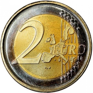 Реверс монеты Люксембург, 2 евро, 2002-2006