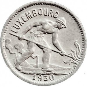 Аверс монеты Люксембург, 50 сантимов, 1930
