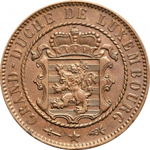Аверс монеты Люксембург, 10 сантимов, 1854-1870