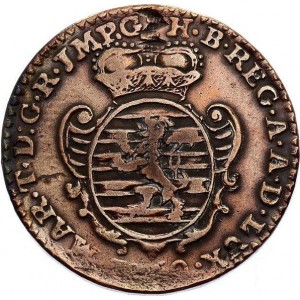 Аверс монеты Люксембург, 2 лиарда, 1759-1760
