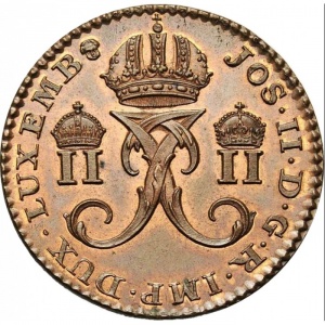 Аверс монеты Люксембург, 2 лиарда, 1789