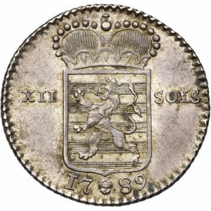 Реверс монеты Люксембург, 12 солей, 1786-1789