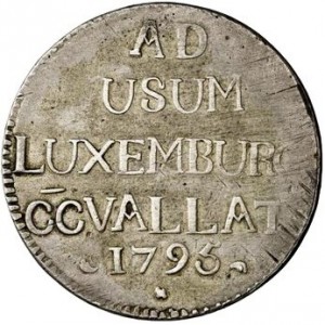 Аверс монеты Люксембург, 72 ассе, 1795