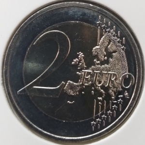 Реверс монеты Люксембург, 2 евро, 2012, Свадьба Великого герцога Гийома и бельгийской графини Стефании де Ланнуа