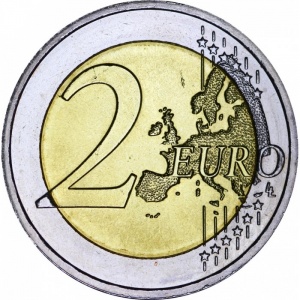 Реверс монеты Люксембург, 2 евро, 2012, 100 лет со дня смерти Великого герцога Люксембургского Вильгельма IV