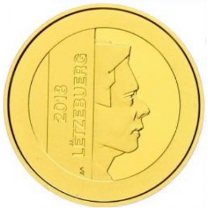 Аверс монеты Люксембург, 2½ евро, 2018, 20 лет Центральному банку Люксембурга