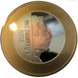 Аверс монеты Люксембург, 2½ евро, 2020, ЮНЕСКО - Танцующая процессия Эхтернаха