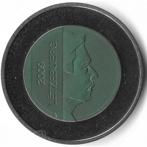Аверс монеты Люксембург, 5 евро, 2009, Замки Люксембурга - Замок Вианден