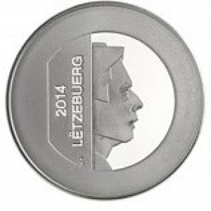 Аверс монеты Люксембург, 5 евро, 2014, Сталелитейное производство