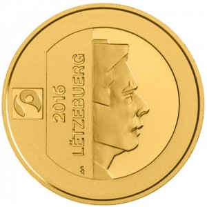 Аверс монеты Люксембург, 10 евро, 2016, История культуры Люксембурга - Мышь Кетти