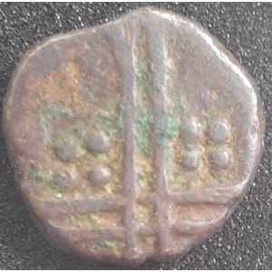 Реверс монеты Майсур, 1 кэш, 1761