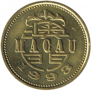Аверс монеты Макао, 10 аво, 1993-2010