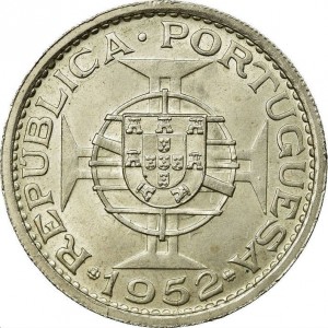 Реверс монеты Макао, 5 патак, 1952