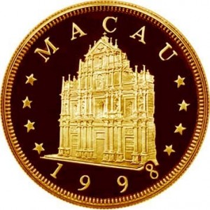 Аверс монеты Макао, 500 патак, 1998, Китайский гороскоп - год тигра