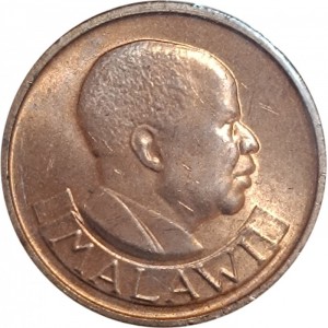 Аверс монеты Малави, 1 тамбала, 1971-1982