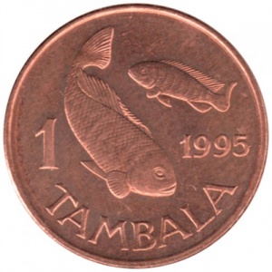 Реверс монеты Малави, 1 тамбала, 1995