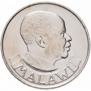 Аверс монеты Малави, 1 квача, 1971