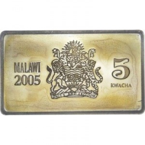 Аверс монеты Малави, 5 квач, 2005, 60 лет Победе - USS Coral Sea