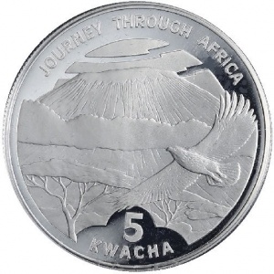 Реверс монеты Малави, 5 квач, 2006, Путешествие по Африке - Килиманджаро