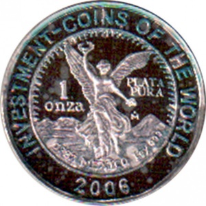 Реверс монеты Малави, 5 квач, 2006, Инвестиционные монеты мира - Мексиканская монета "Свобода"