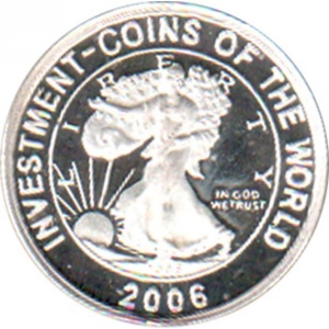 Реверс монеты Малави, 5 квач, 2006, Инвестиционные монеты мира - Доллар США со Свободой