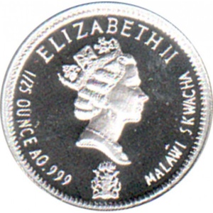 Аверс монеты Малави, 5 квач, 2006, Инвестиционные монеты мира - Монета ЮАР Спрингбок