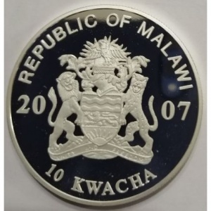 Аверс монеты Малави, 10 квач, 2007, 250 лет с дня рождения Антонио Канова