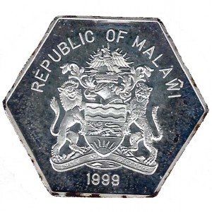 Аверс монеты Малави, 20 квач, 1999, Миллениум