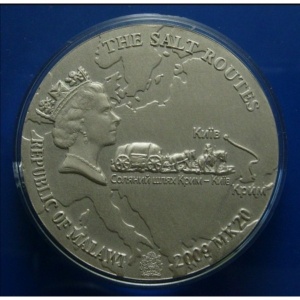 Аверс монеты Малави, 20 квач, 2009, Соляные маршруты: Крым - Киев