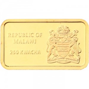 Аверс монеты Малави, 250 квач, 2010, 30 лет инвестиционной монете - Крюгеррэнд