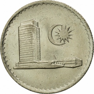 Реверс монеты Малайзия, 10 сенов, 1967-1988