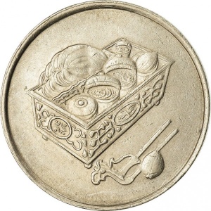 Реверс монеты Малайзия, 20 сенов, 1989-2011