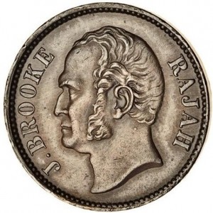 Аверс монеты Малайзия, ½ цента, 1863