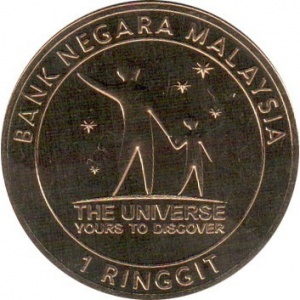 Аверс монеты Малайзия, 1 ринггит, 2009, Международный год астрономии