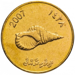 Аверс монеты Мальдивы, 2 руфии, 2007
