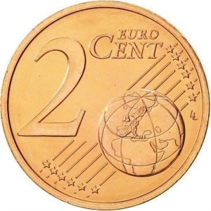 Реверс монеты Мальта, 2 евроцента, 2008-2026