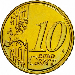 Реверс монеты Мальта, 10 евроцентов, 2008-2026
