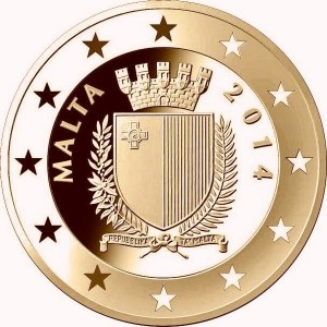 Аверс монеты Мальта, 5 евро, 2014, 100 лет началу Первой Мировой войны