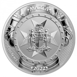 Аверс монеты Мальта, 5 евро, 2022, Рыцари прошлого