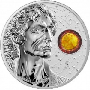 Аверс монеты Мальта, 5 евро, 2023, 550 лет со дня рождения Николая Коперника
