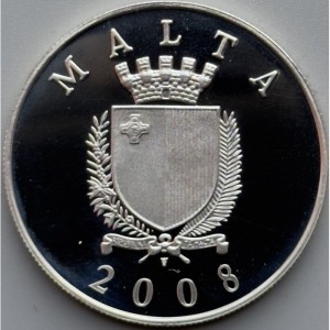 Аверс монеты Мальта, 10 евро, 2008, Архитектура - Кастильское подворье