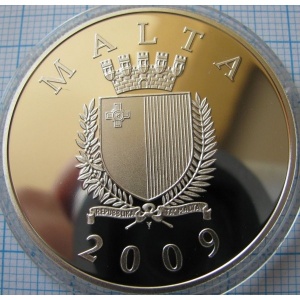 Аверс монеты Мальта, 10 евро, 2009, Ла Кастеллана