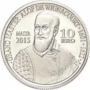 Аверс монеты Мальта, 10 евро, 2015, 400 лет акведуку Wignacourt