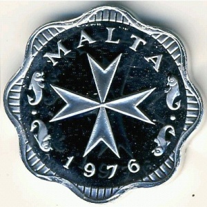 Аверс монеты Мальта, 2 миля, 1972-2005