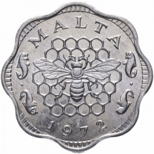 Аверс монеты Мальта, 3 миля, 1972-2006