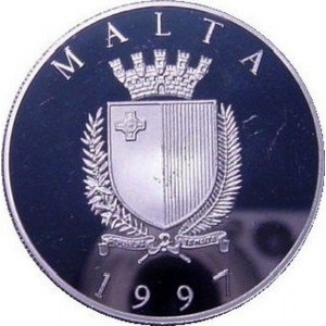 Аверс монеты Мальта, 5 лир, 1997, ЮНИСЕФ