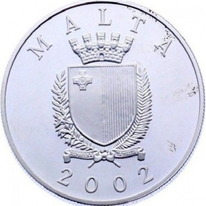 Аверс монеты Мальта, 5 лир, 2002, Николя Изуар