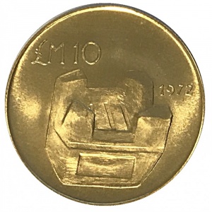 Реверс монеты Мальта, 10 лир, 1972, Кенур