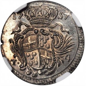Реверс монеты Мальта, 4 тари, 1756-1757