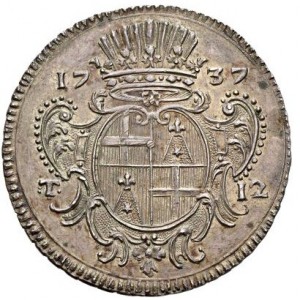 Реверс монеты Мальта, 12 тари, 1737